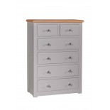 Diamond Grey Painted 2 over 4 Chest of Drawers